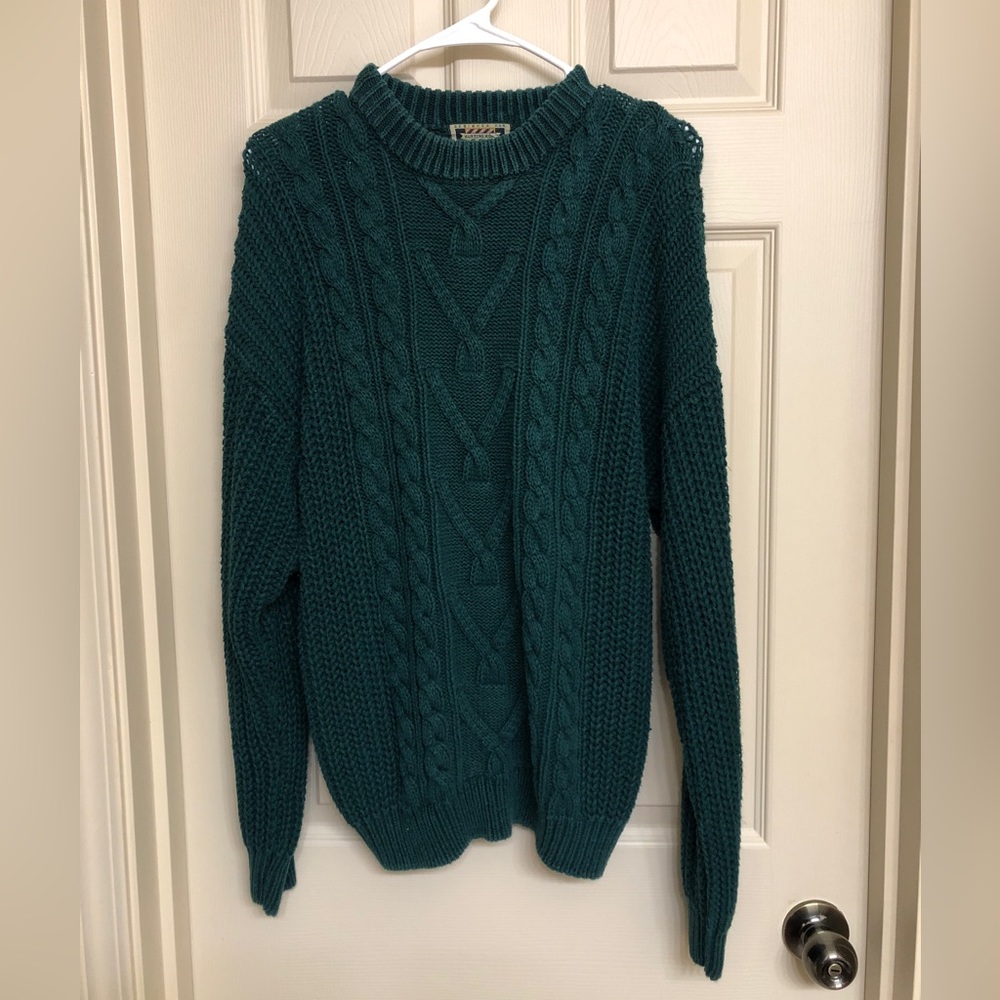 Thick, Dark Green Sweater